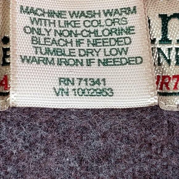 LL Bean Shirt Chamois Men’s Size XL Long Sleeve Fall Plaid Button Up Vintage - Picture 8 of 10